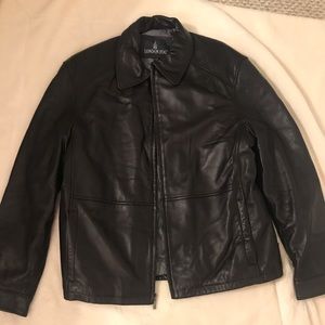 Men’s London Fog leather coat